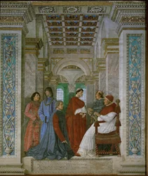 Pape Sixte IV Rovere et Bartolommeo Platina