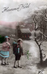 Heureux Noël, vers 1900-1919
