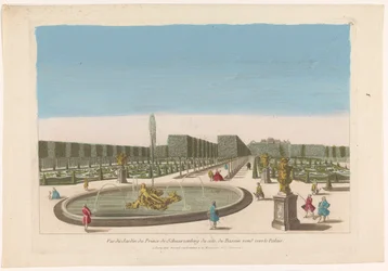 Vue de la fontaine du jardin du Palais Schwarzenberg près de Vienne
