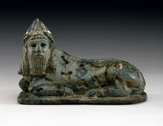 Divinité Lama, c.2100-2000 av. J.-C. (serpentine)