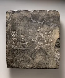 Tablette cunéiforme kassite avec inscription dédicatoire(?) sumérienne provenant d