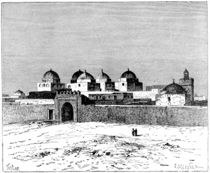 La Mosquée des Épées, Kairouan, vers 1890