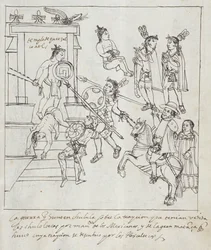 Bataille évangélique, de Historia de Tlaxcala par Diego Muñoz Camargo