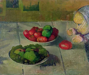 Nature morte avec Mimie, fille de Marie Poupée du Pouldu