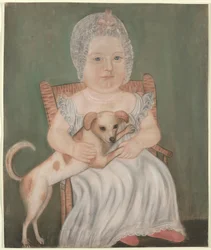 Enfant avec chien de compagnie