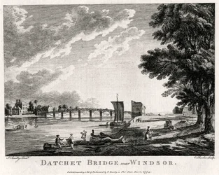 Pont de Datchet près de Windsor, Berkshire, 1774