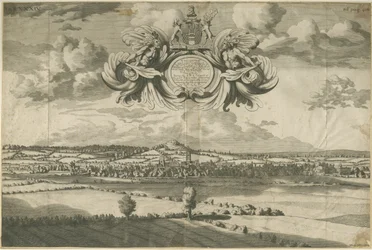 Stafford - Vue est-nord-est : gravure, nd [1686]