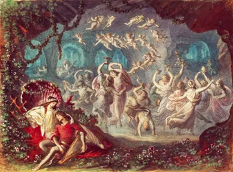 Monaco, décor pour une représentation de Tannhäuser de Richard Wagner au Théâtre national de Munich