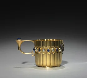 Coupe miniature, firme de Peter Carl Fabergé