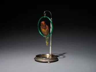 Perroquet sur un perchoir, firme de Peter Carl Fabergé