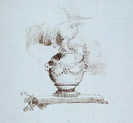 Dessin du carnet de Michael Faraday