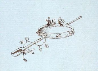 Dessin du carnet de croquis de Michael Faraday (plume et encre sur papier)