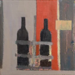 Claret et Bordeaux, 2017 (huile sur lin)