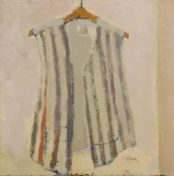 Gilet en soie italienne, 2017 (huile sur lin)
