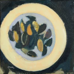 Moules, 2017 (huile sur lin)