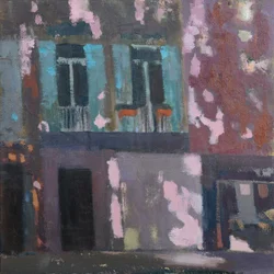 Ombres sur un mur, Provence, 2015 (huile sur lin)