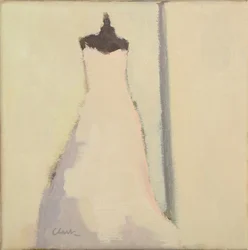 Robe de mariée, 2017 (huile sur lin)