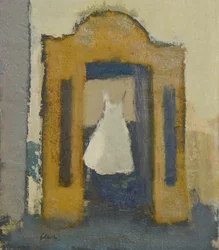 Robe de mariée Turin, 2017 (huile sur lin)