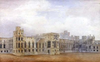 Château de Windsor et vue nord-est de la cour supérieure