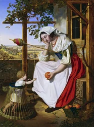 Italienne avec enfant