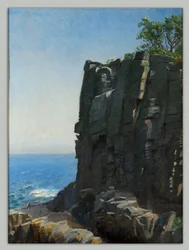 Les falaises du sanctuaire à Rø