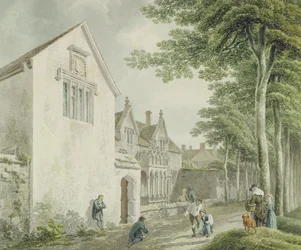 Maisons de charité dans le cimetière de l