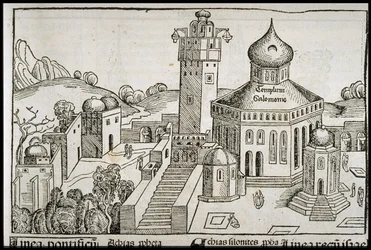 Templum Salomonie du Schedels Chronicle of the World, vers 1493