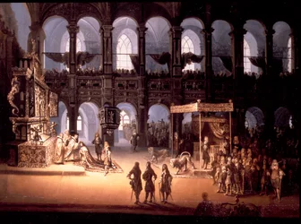 Le couronnement du roi Christian V
