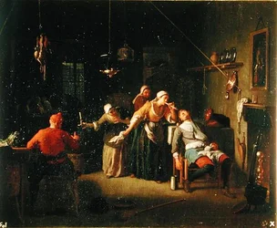 Scène de taverne