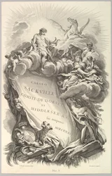 Frontispice pour le Tombeau de Charles Sackville, comte de Dorset, vers 1736