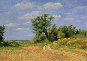 Chemin de Campagne, 2017 (oil on canvas)