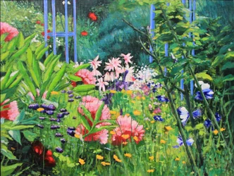 Coin de jardin, 2017 (oil on canvas)