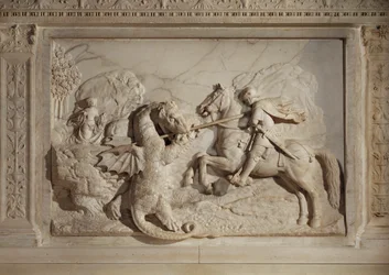 Saint Georges combattant le dragon ...