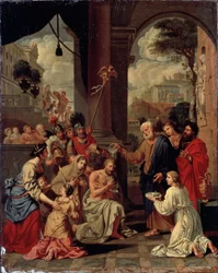 Le Baptême de Saint Cornelius le Centurion, 17ème siècle