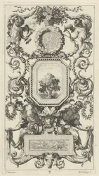 Panneau Ornemental Surmonté d