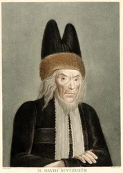 Portrait de David Sintzheim 1745-1812, 1800s