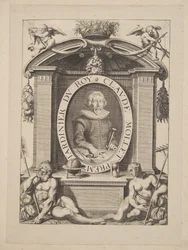Claude Mollet, premier Jardinier du Roy, tiré de Theatre des Plans et Jardinages, pub.1652