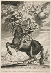 Portrait équestre de Louis XIII (Bourbon) (1601-1603) à l