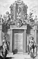 Frontispice de Tableaux du Temple des Muses, 1655