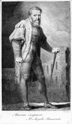 Ancora imparo, gravé par William Blake, illustration tirée des « Leçons sur la peinture » de Henry Fuseli, publié en 1801