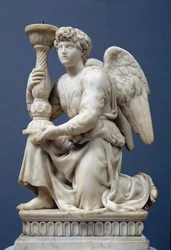 Ange tenant un candélabre, 1495