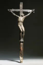 Groupe de crucifixion du Christ, le bon larron et le mauvais larron