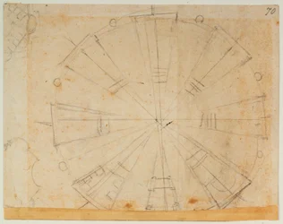 Plan de lanterne pour la Nouvelle Sacristie