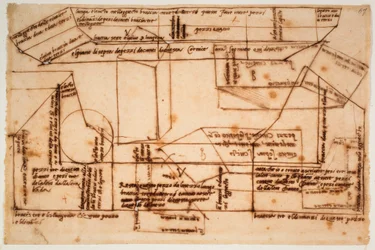 Croquis de blocs de marbre pour le tombeau de Jules II