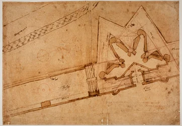 Étude de fortification pour la Porta al Prato