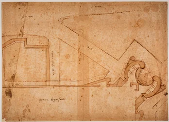 Étude de fortification de la porte du Pré de Tous les Saints