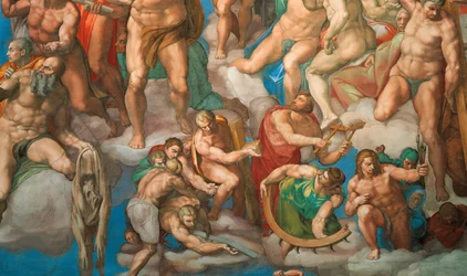 Le Jugement dernier, fresque de la chapelle Sixtine au Vatican