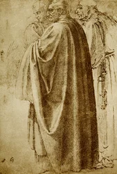 Trois hommes en longues robes