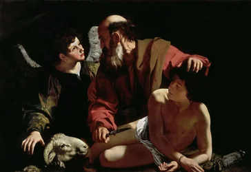 Abraham sacrifiant Isaac par Michelangelo Caravaggio (1571-1610)