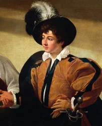 La diseuse de bonne aventure (détail), vers 1596-97